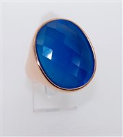 Anillo Marcello Pane Mujer in Plata ANCL019BLU-14 - ANCL019BLU-14
